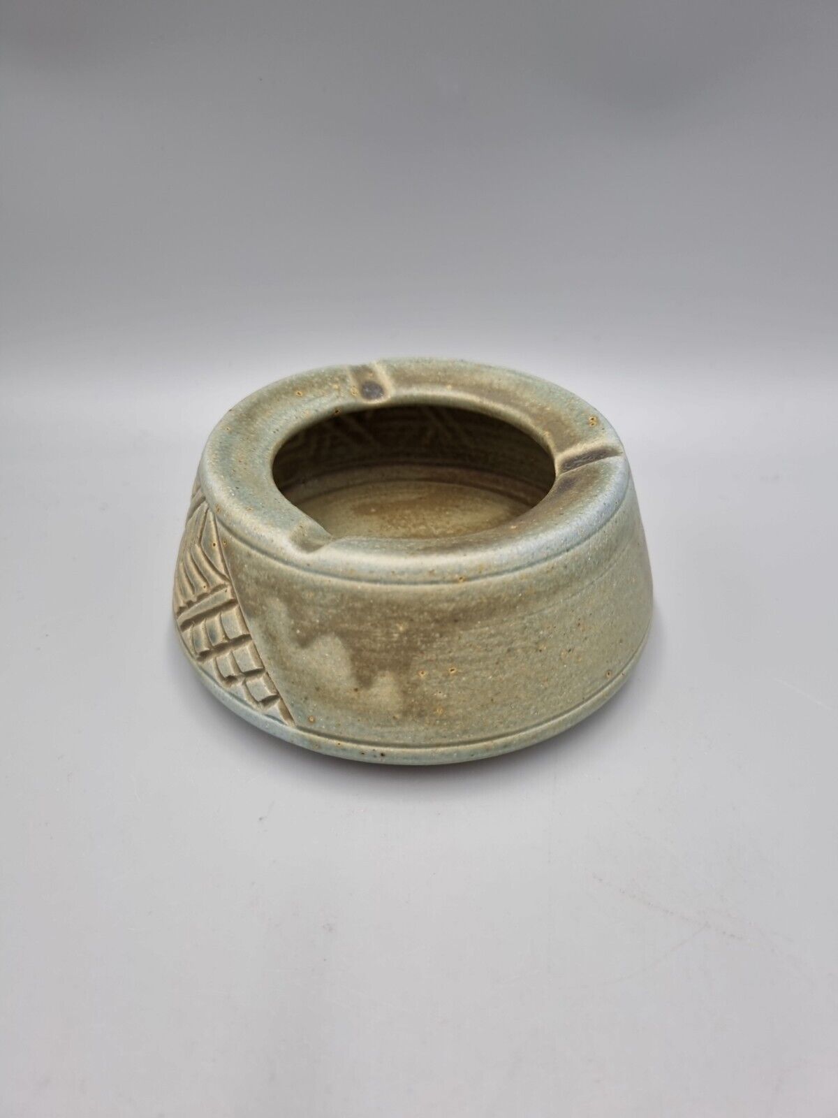 A Vintage Studio Pottery Ash-tray By The Cyprus Handicraft Service , CHS.