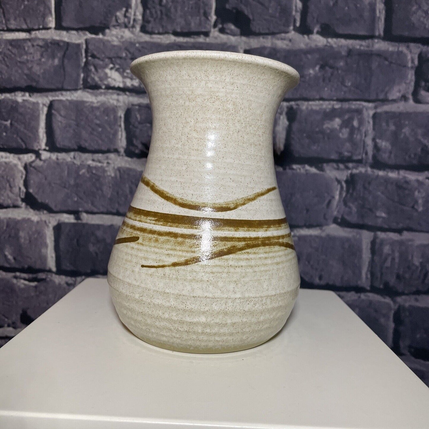 Pog Crafts - Studio Pottery - Waisted vase - 14cm, VGC.