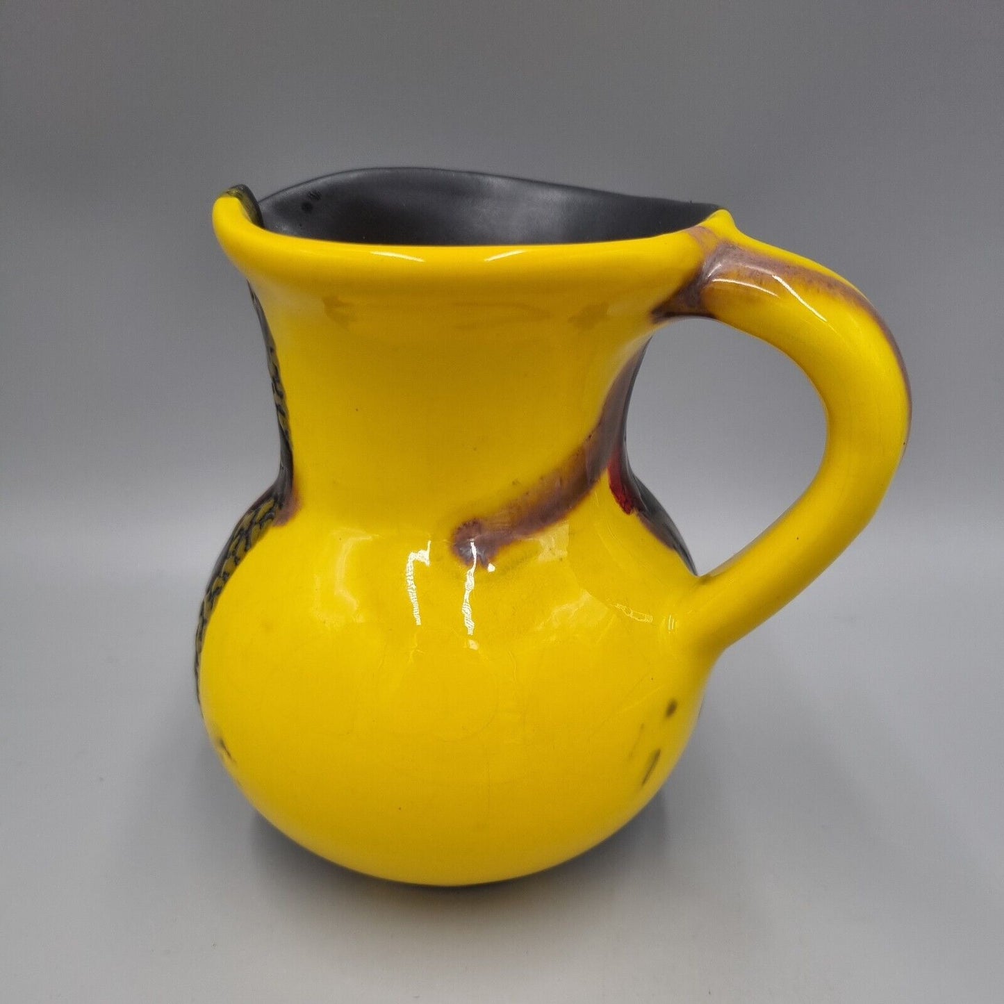 A Vintage Studio Pottery Bristow Pottery Jug, Vivid Colours.