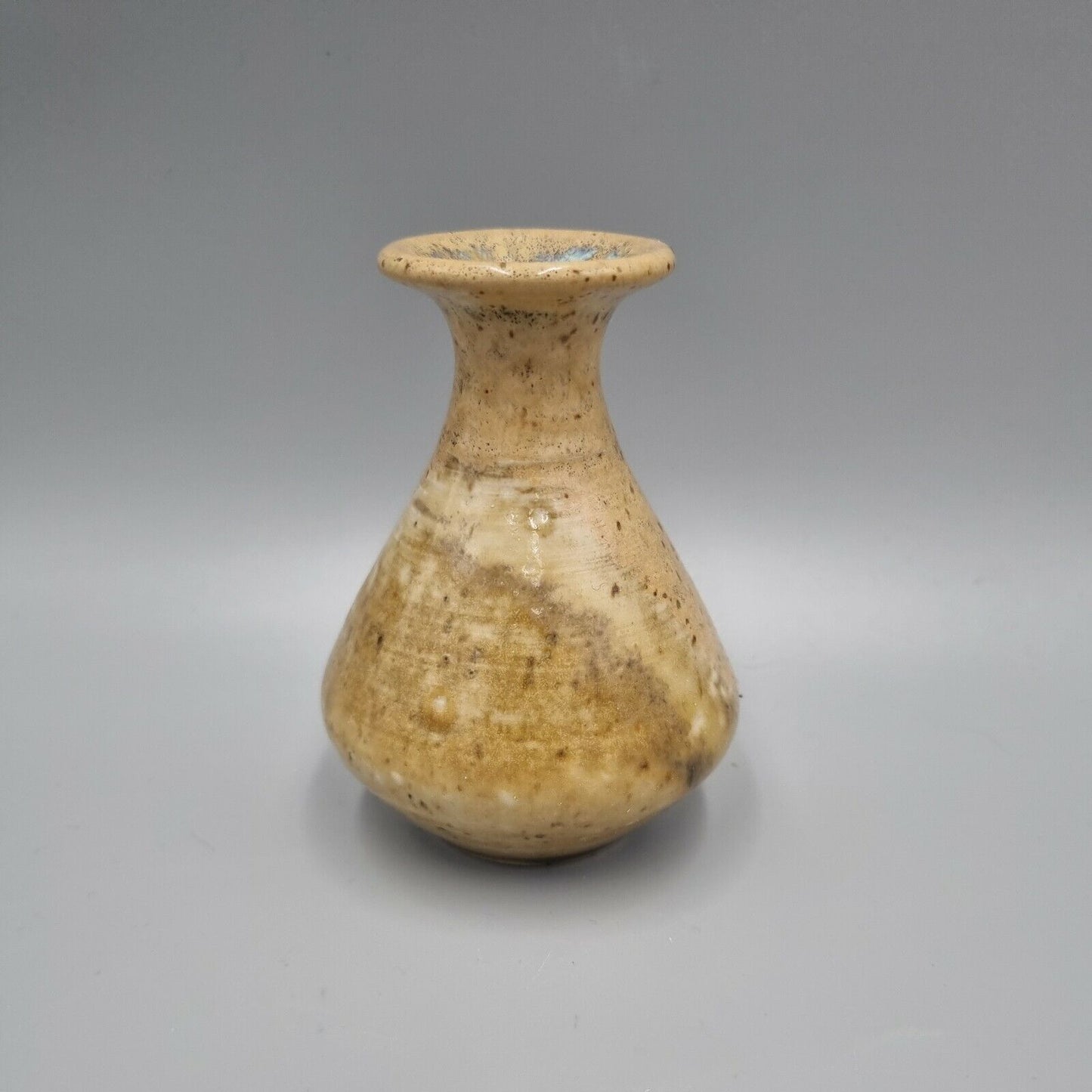 A Small Studio Pottery Footed Posy / Bud Vase, Incised to Base, VGC.