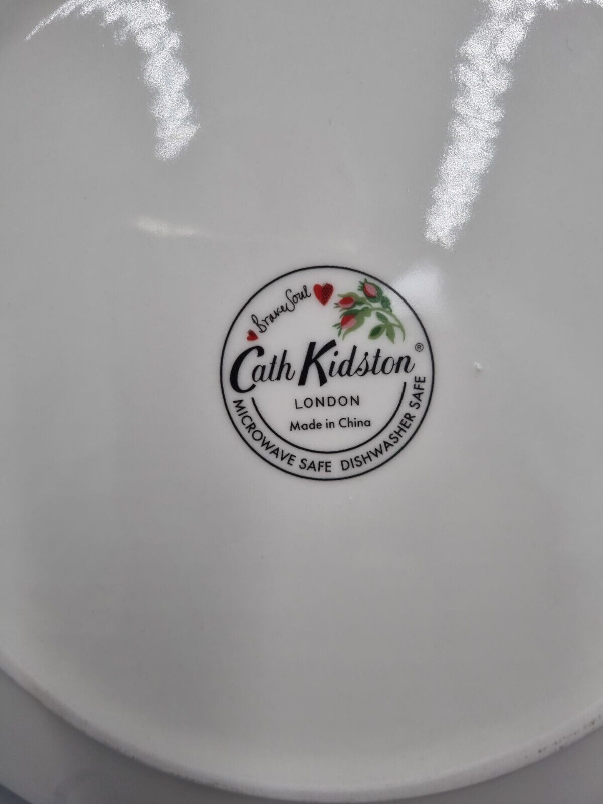 A Studio Ceramic Plate Designed By Cath Kidston, Brave Soul Range, 'Sunshine'.