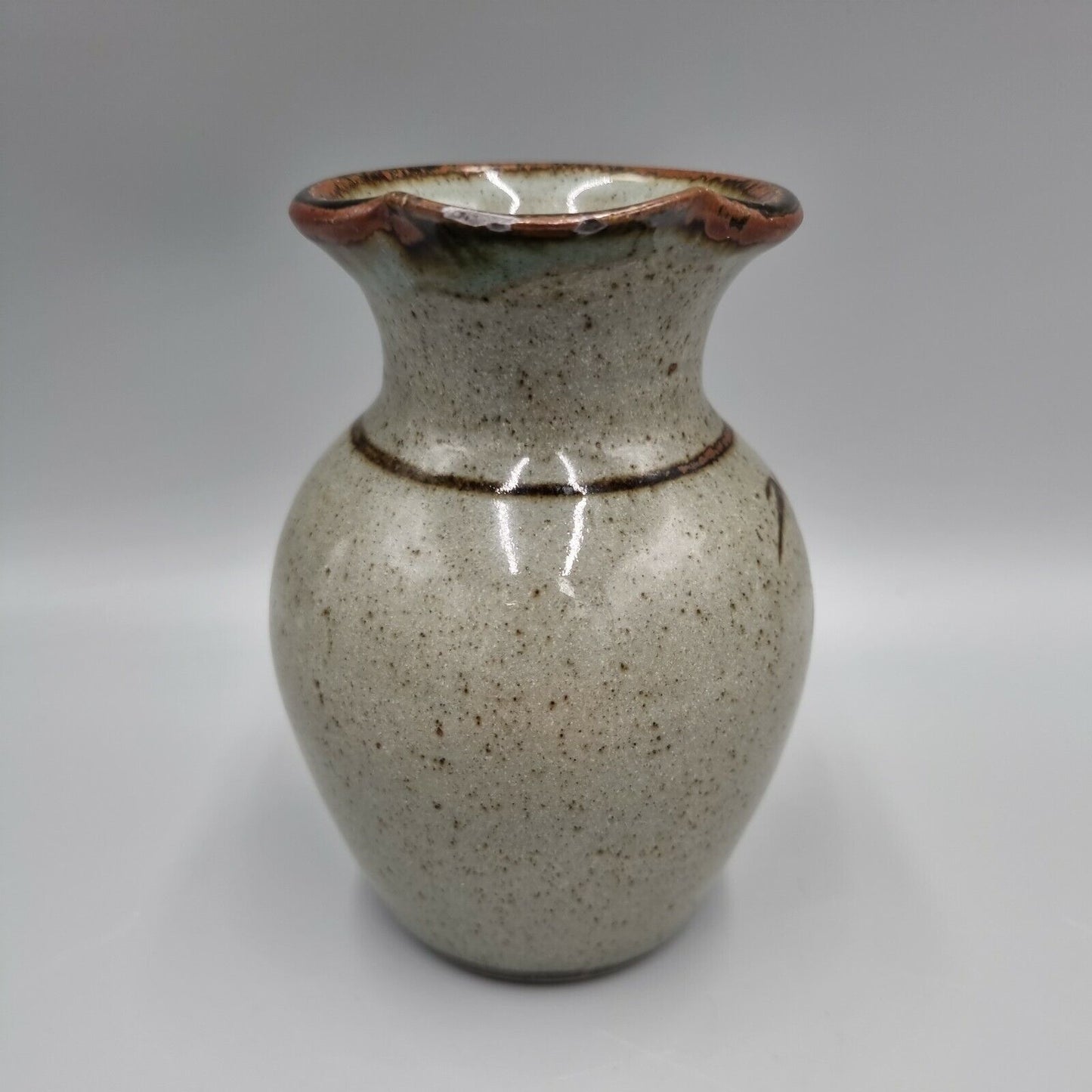 A Studio Pottery Stoneware Decorated Jug By Devon Potter Nick Douglas.