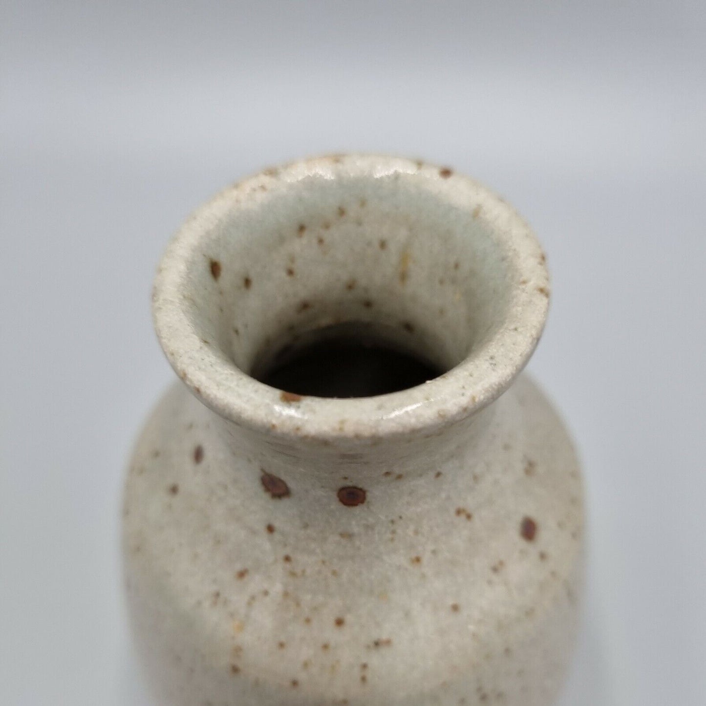 A Studio Pottery Small Posy / Bud Vase With Impressed Makes Mark, VGC.