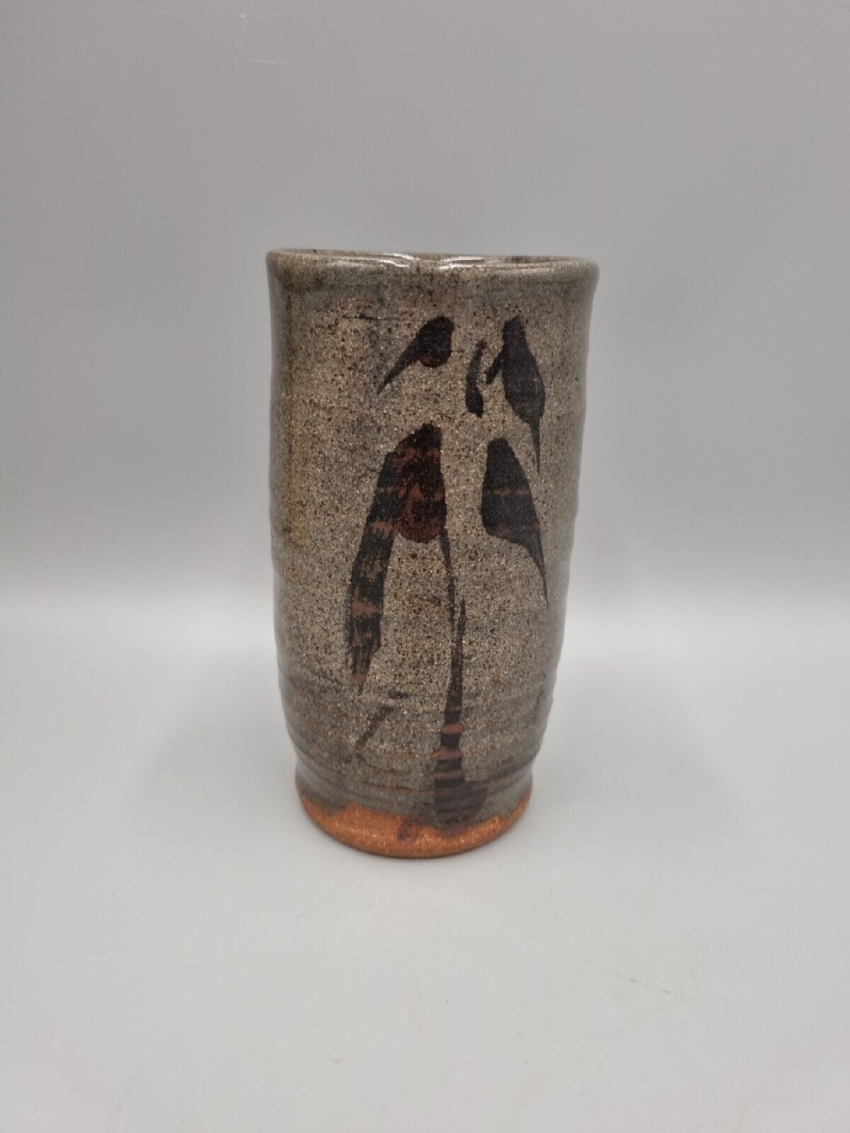 A Studio Pottery Cylinder Vase By Willett. Incised To Base.