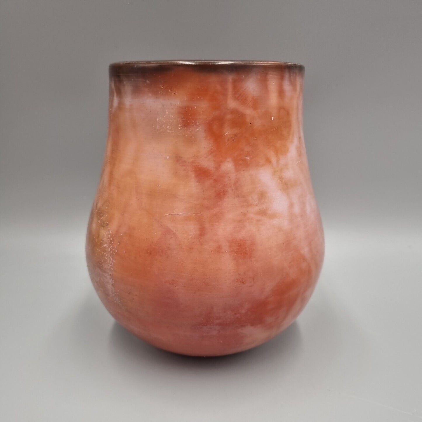 A John Evans Studio Pottery Red Vase, JEV Ceramics, VGC.