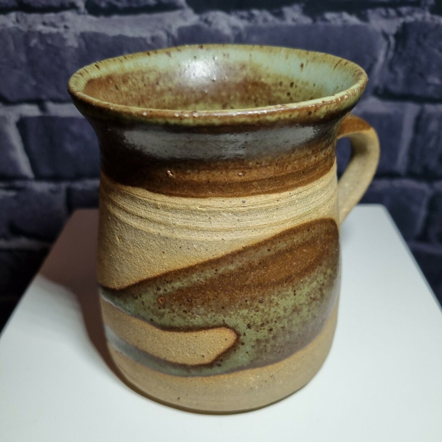 Alan Brough Studio Pottery Stoneware Mug / Tankard. Leach Interest. VGC.