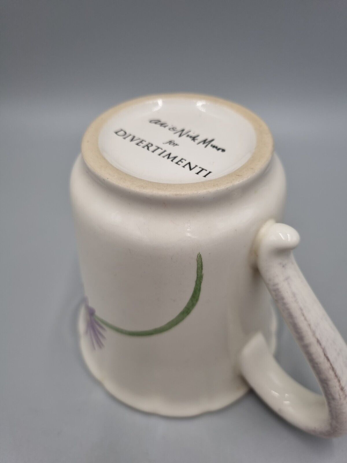 An Ali & Nick Munro Designed Mug, Floral, For Divertimenti, London.