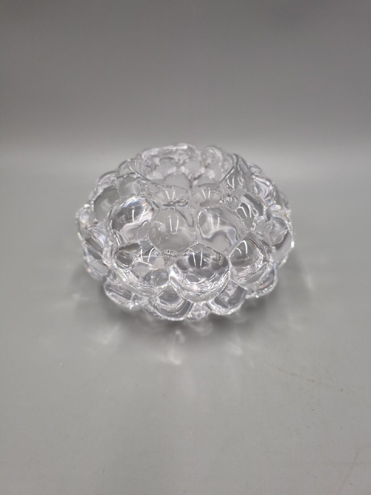 A Vintage Orrefors Bubble / Raspberry Votive Candle Holder, Ann Nilsson Design.