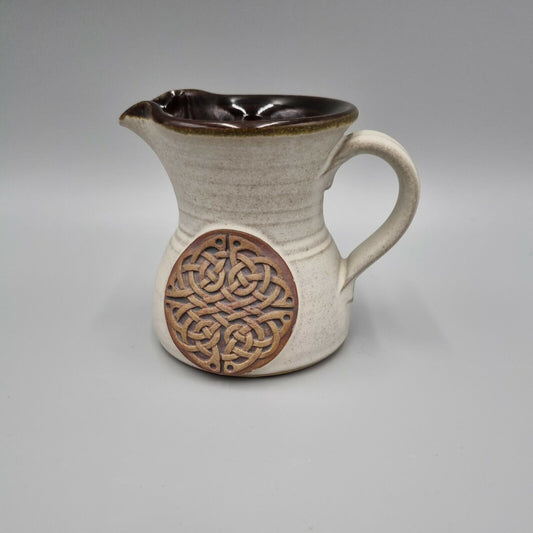 Small Celtic Studio Pottery Jug / creamer, Marked to handle, VGC.