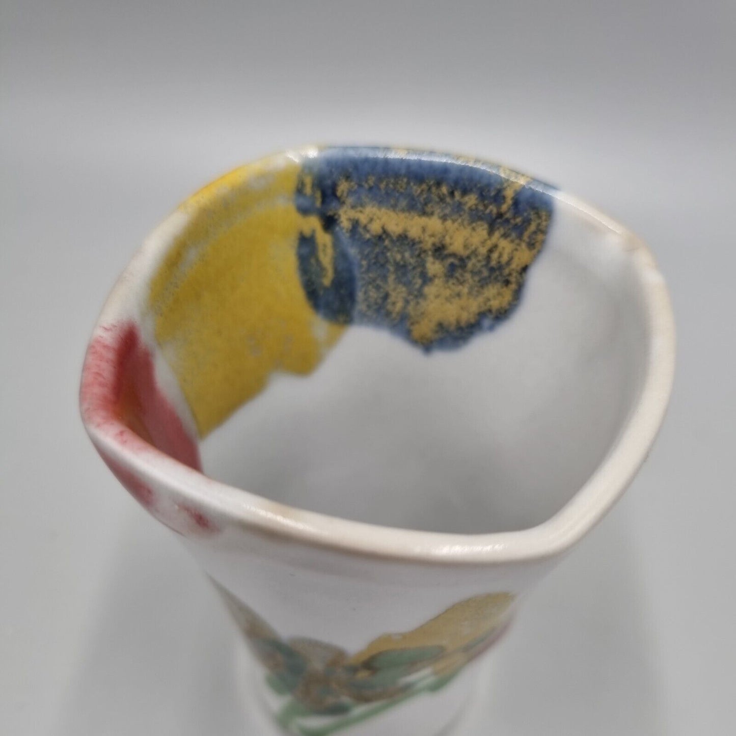 A Janice Tchalenko Studio Pottery Small Vase For Dartington Pottery