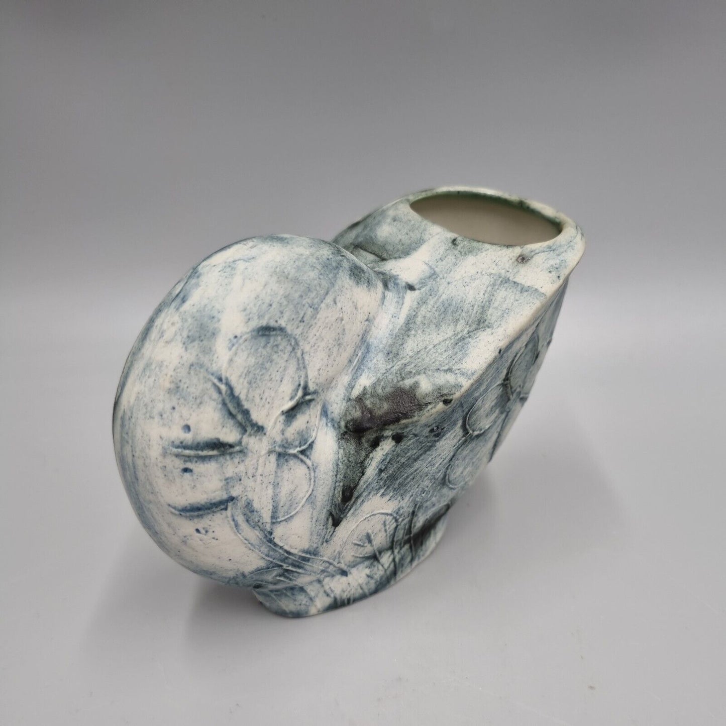 A Carn Studio Pottery Vase - John Beusmans, Nautilus Shell Form. VGC.