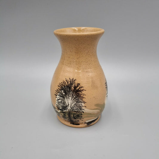 A Small Boscastle Pottery Posy Vase by Roger Irving Little 12cm, VGC.