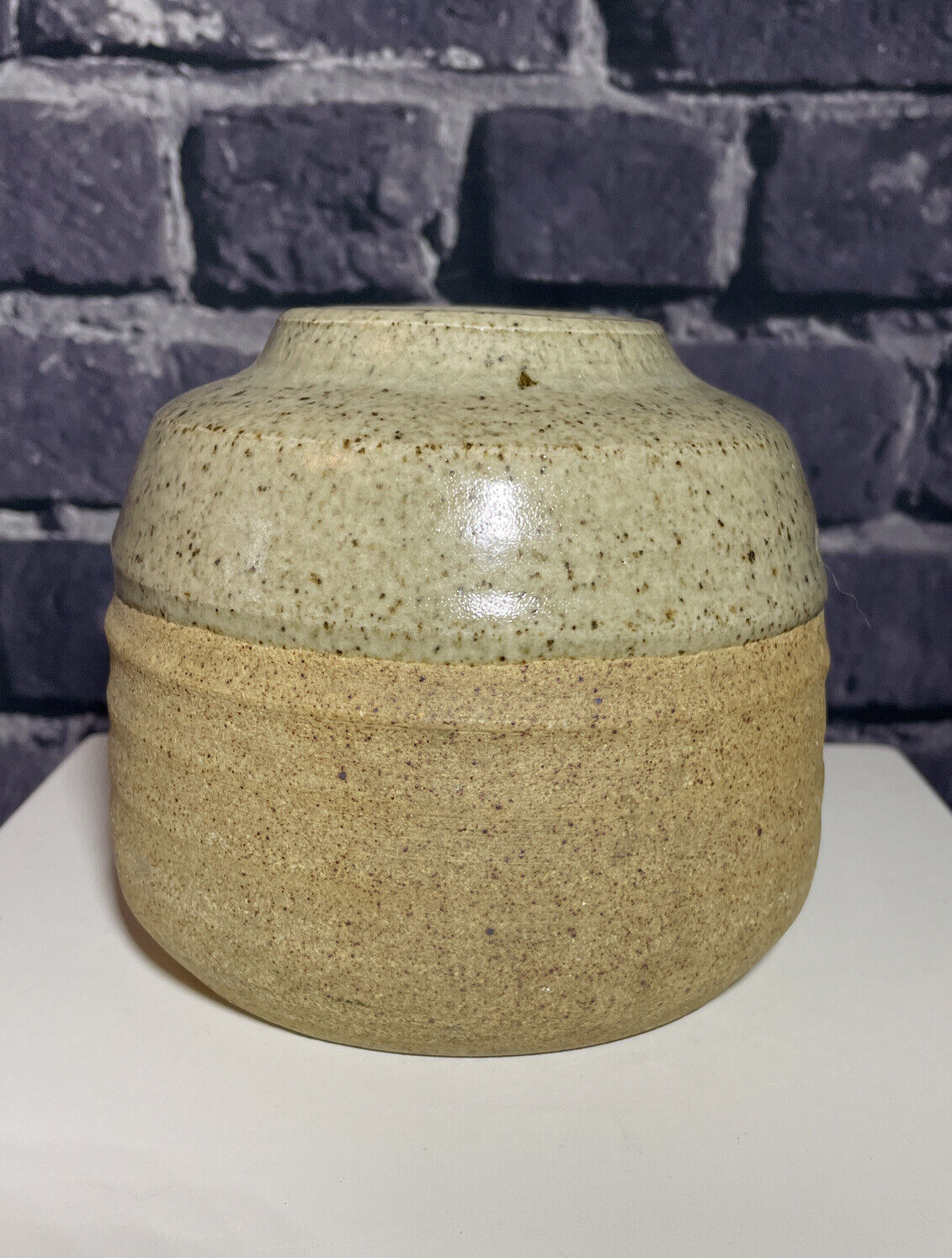 Colin Pearson, Studio Pottery, Half Glaze Vase, Very Good, Makers Mark.