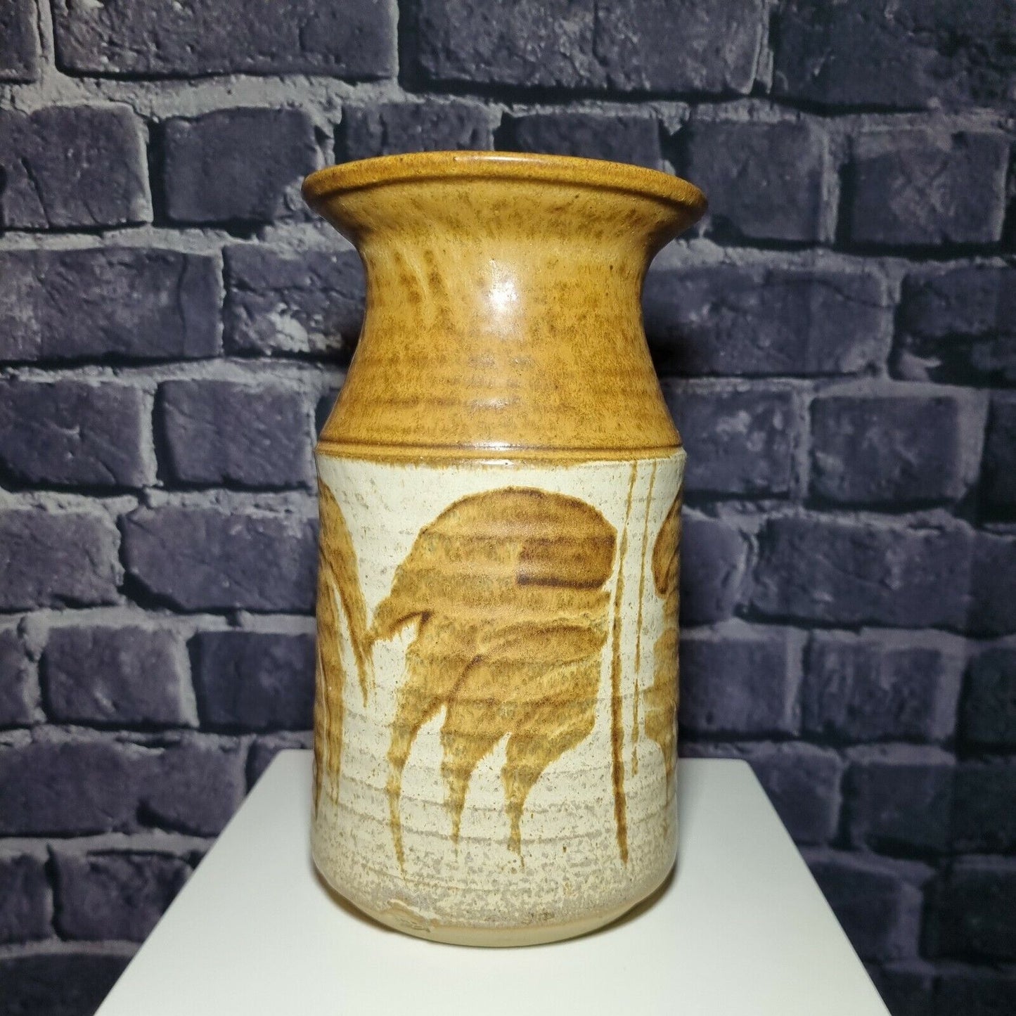 Studio Pottery vase by Earnest Bernard Jones, 20cm high, VGC.