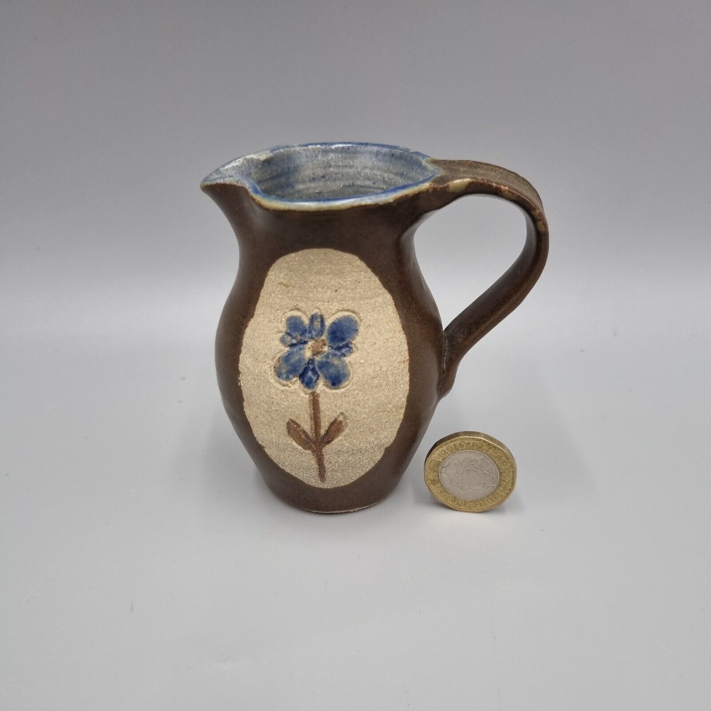 A Liz Bernays-Ross Vintage Myddfai Studio Pottery Wales,  Milk Jug / Creamer.