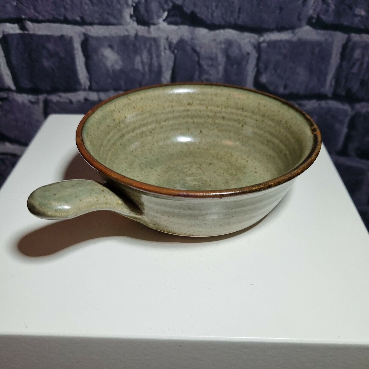 Gordon Plahn of Langton Studio Pottery Small Handled Stoneware Bowl, VGC.