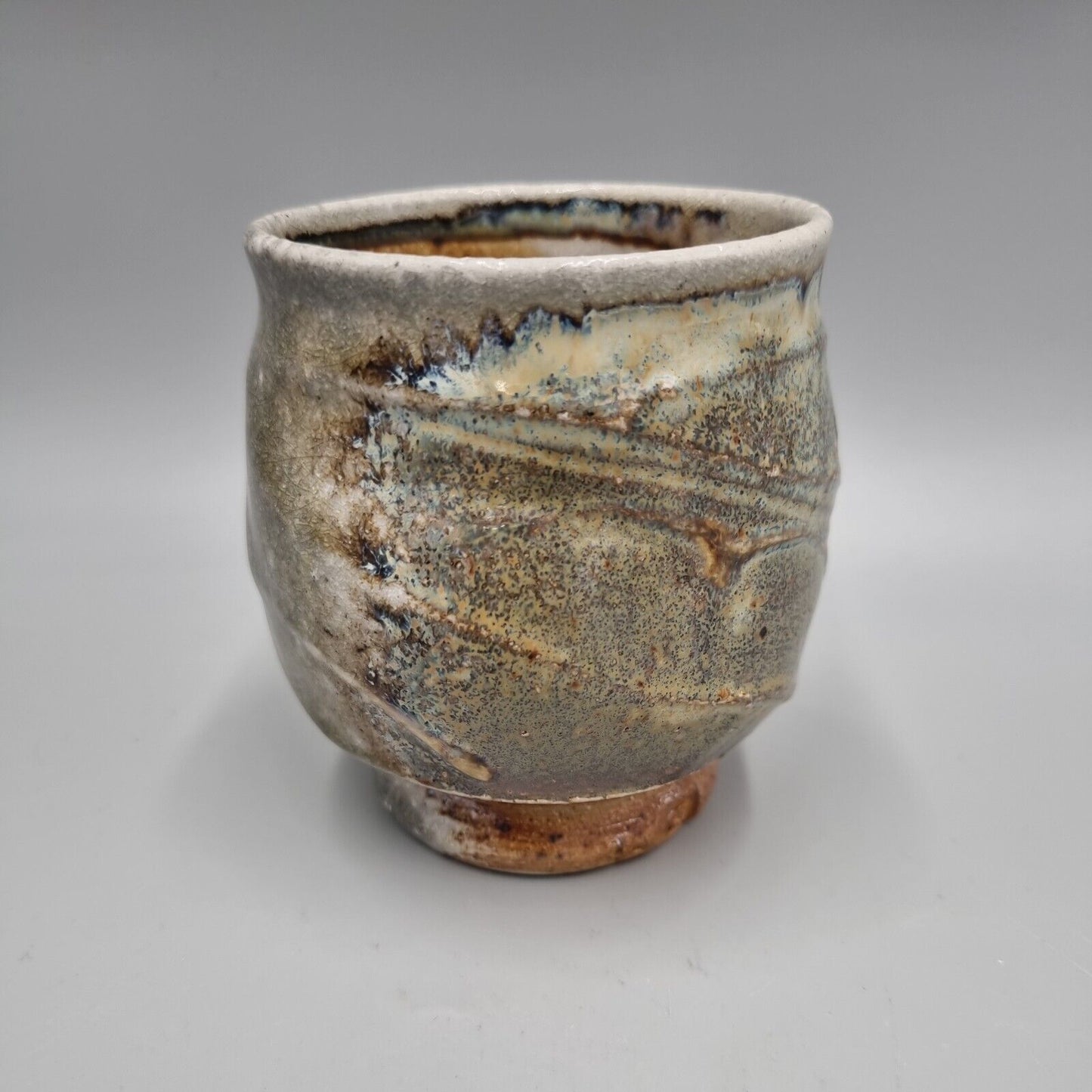 Ruthanne Tudball Studio Pottery Footed Teacup, Yunemi, Chawen, VGC.