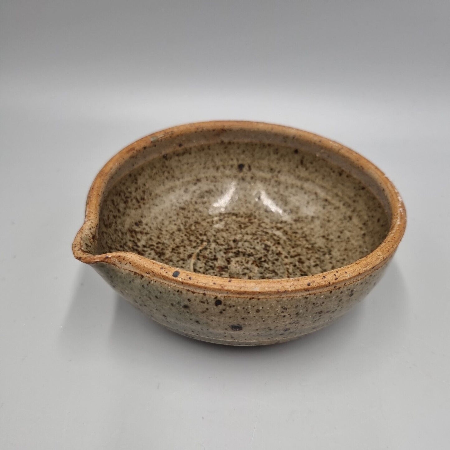 A Glazed Studio Pottery Bowl Impressed Makers Marks To Base, Good Condition.