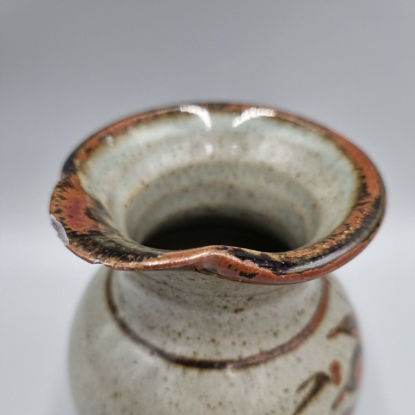 A Studio Pottery Stoneware Decorated Jug By Devon Potter Nick Douglas.