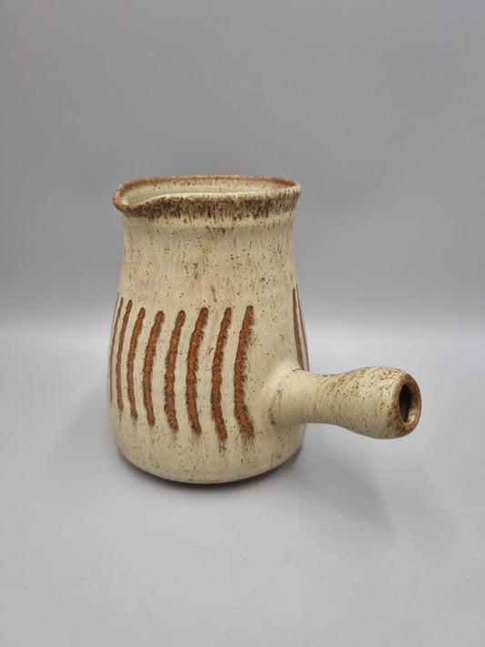 A Roger Stribley Studio Pottery Jug With Side Handle.