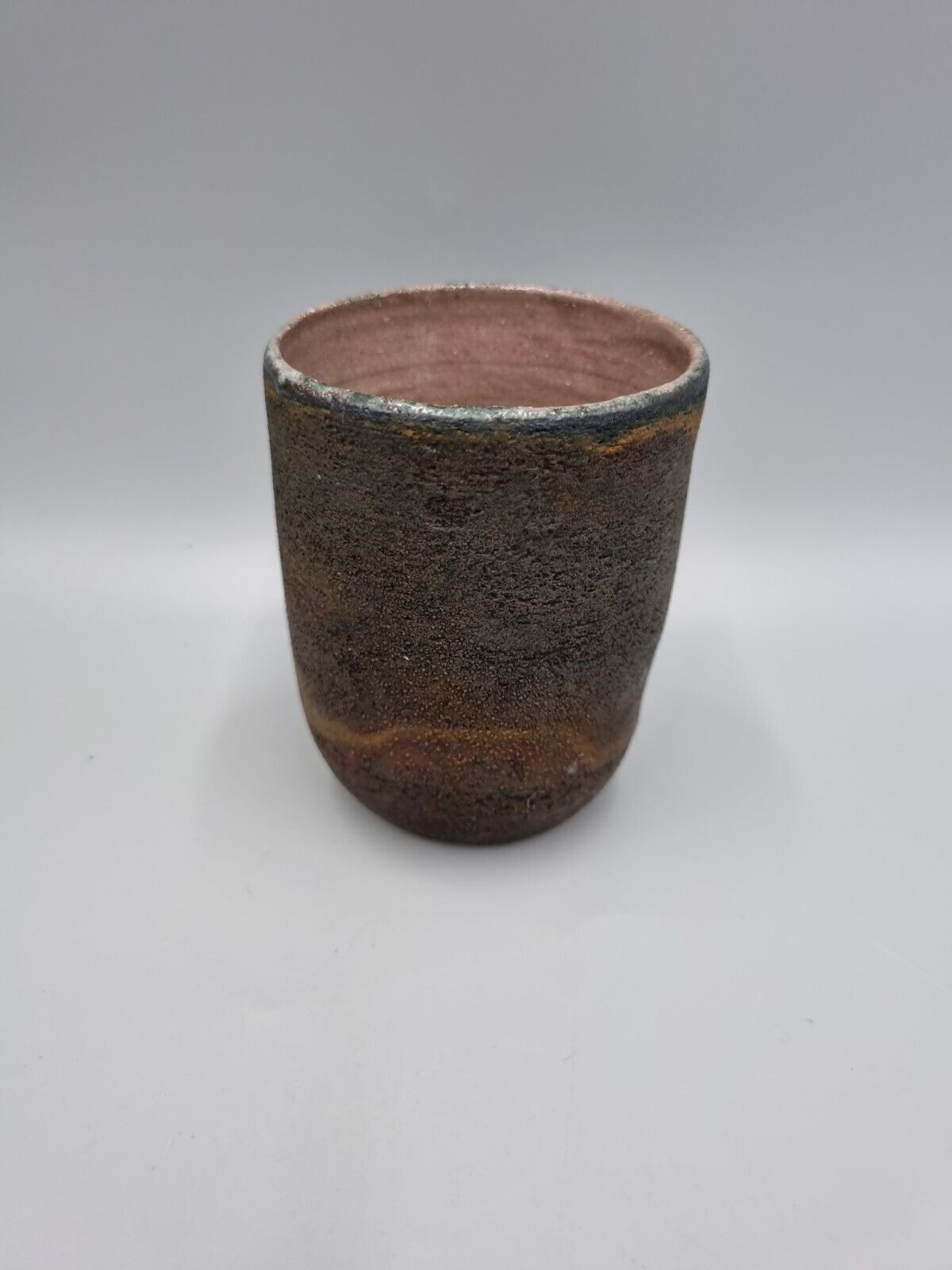 A Studio Pottery Tea Bowl, Yunomi, Beaker, Incised Signature To Base.