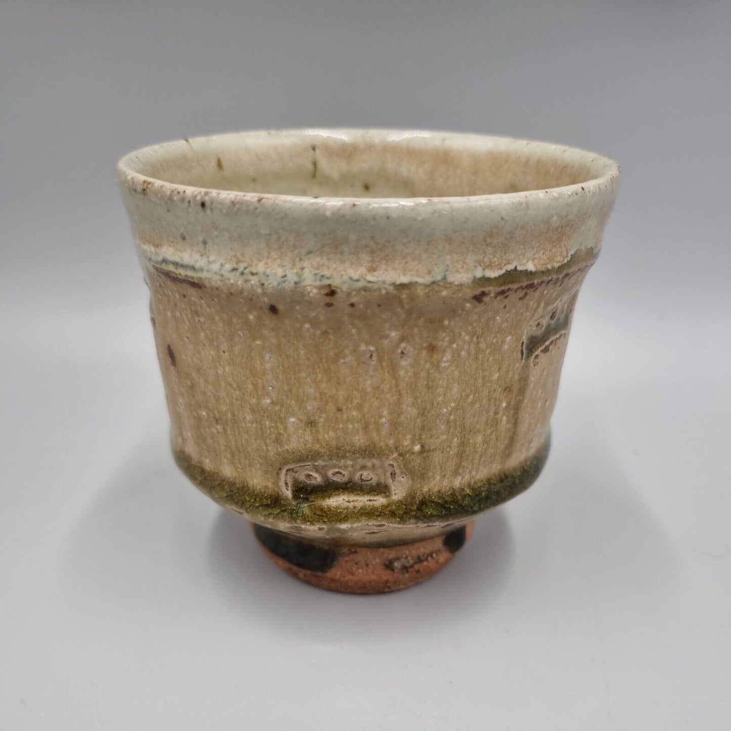 A Phil Rogers Studio Pottery Footed Teacup, Yunemi, Chawen, VGC.