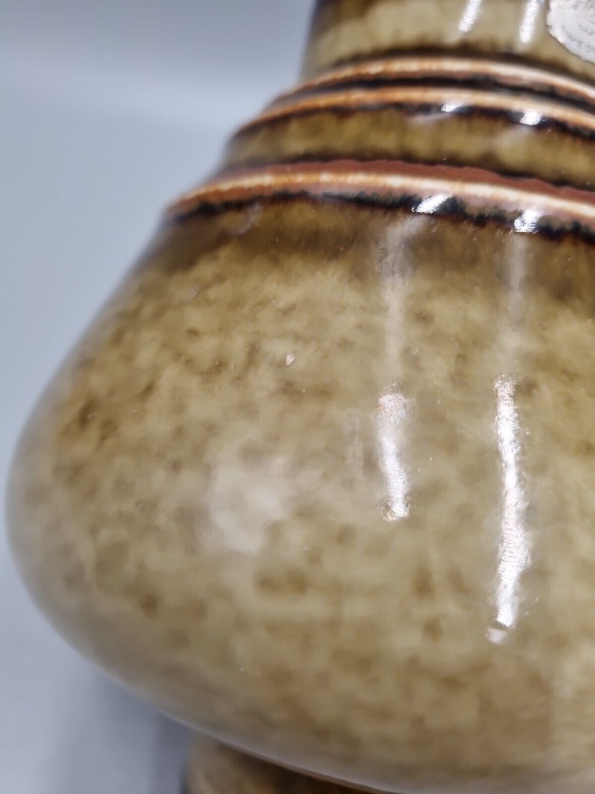 A Rorstrand Studio Pottery Footed Cone Vase By Olle Alberius.