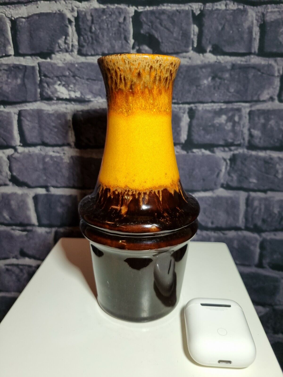 Vintage MCM Scheurich, West German Fat Lava era Vase, 209-18, VGC.