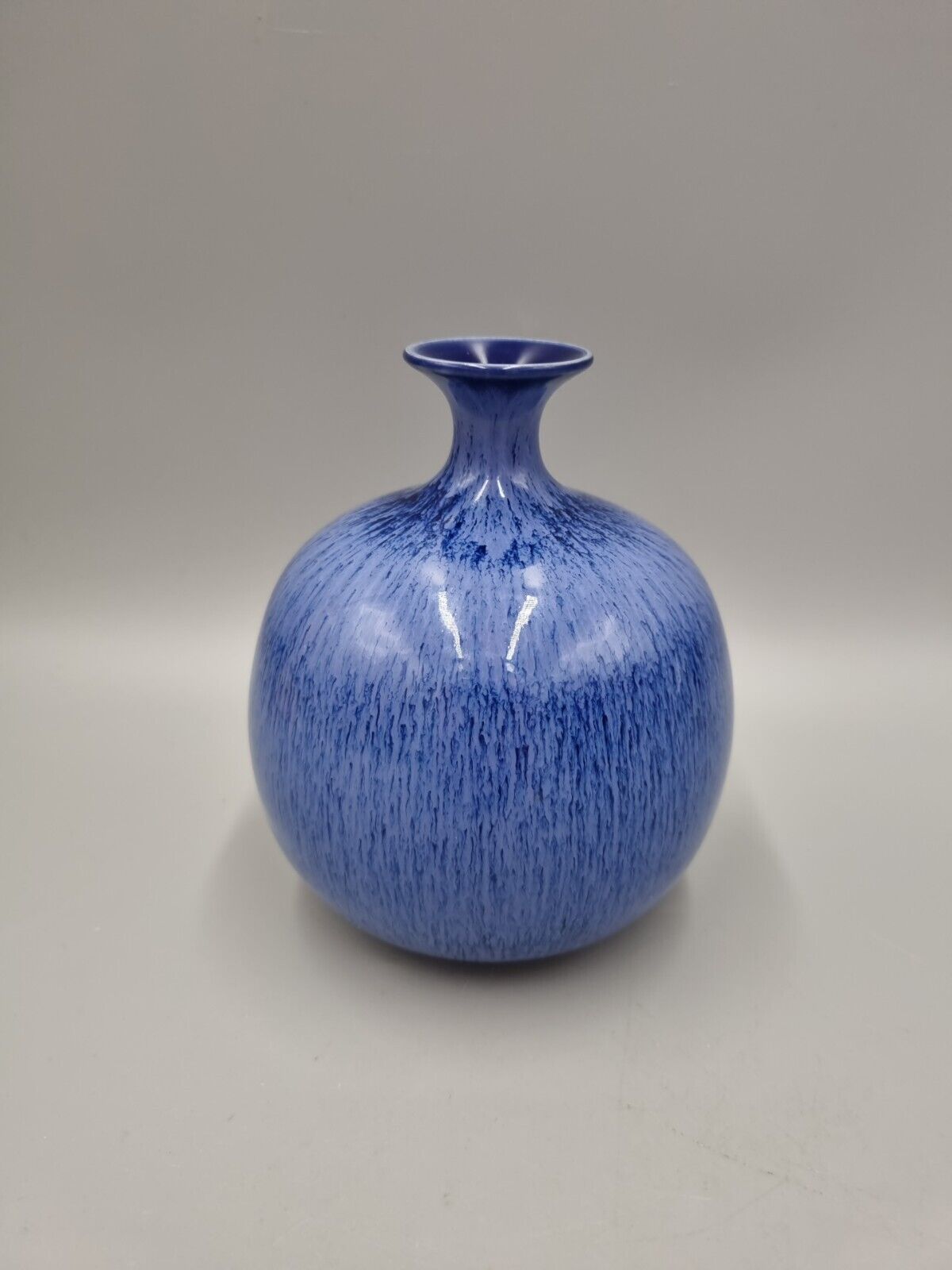 A Studio Pottery Bulb Vase By Hoganas, Sweden, Signed 'EB'.