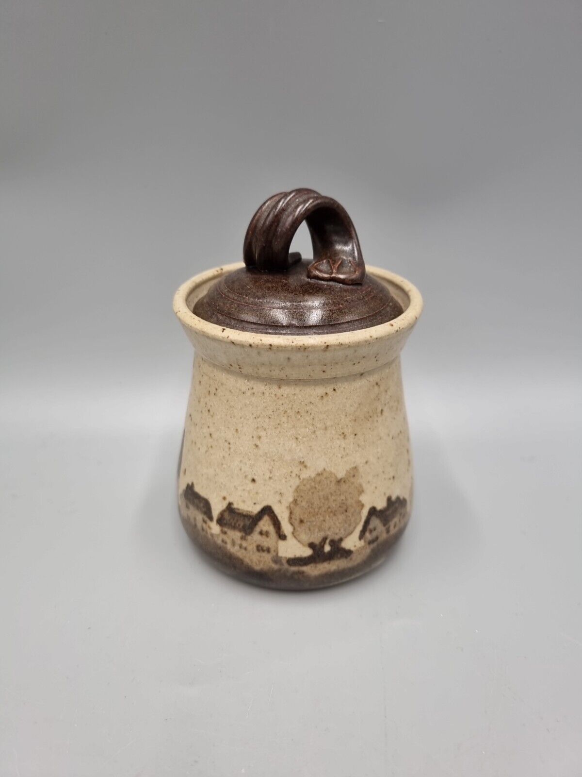 A Vintage Studio Pottery Preserve Pot By  Pauline Toynbee.