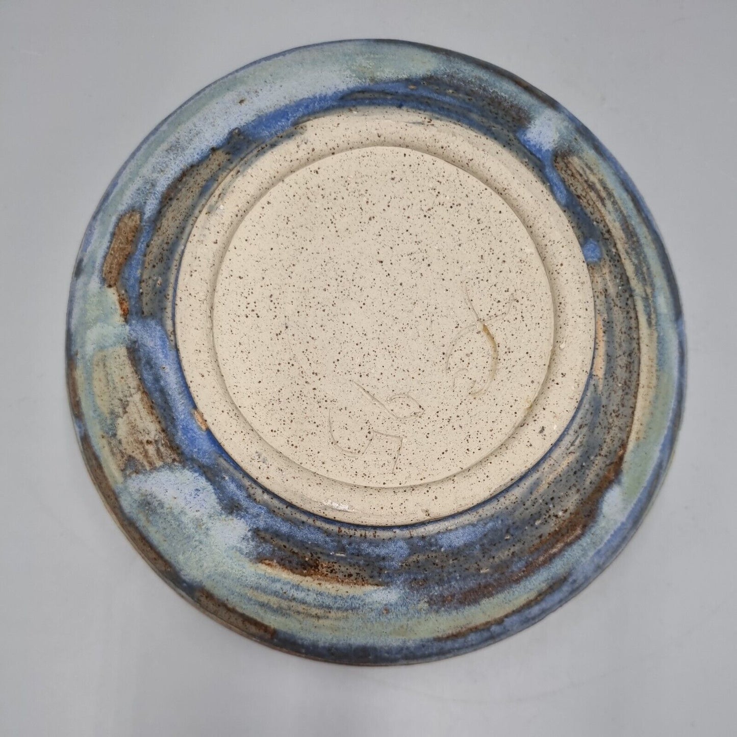 A Studio Pottery Bowl, Incised To Base With Fish Mark, '95.