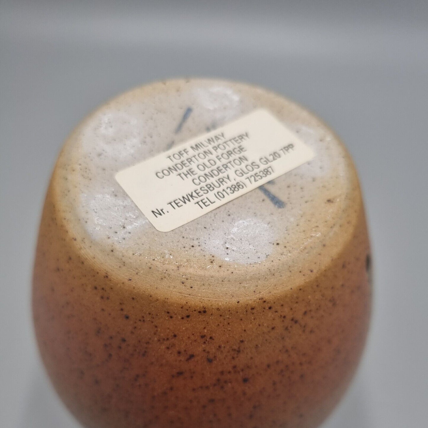 A Studio Pottery Vase By Toff Milway, VGC, Labelled To Base.