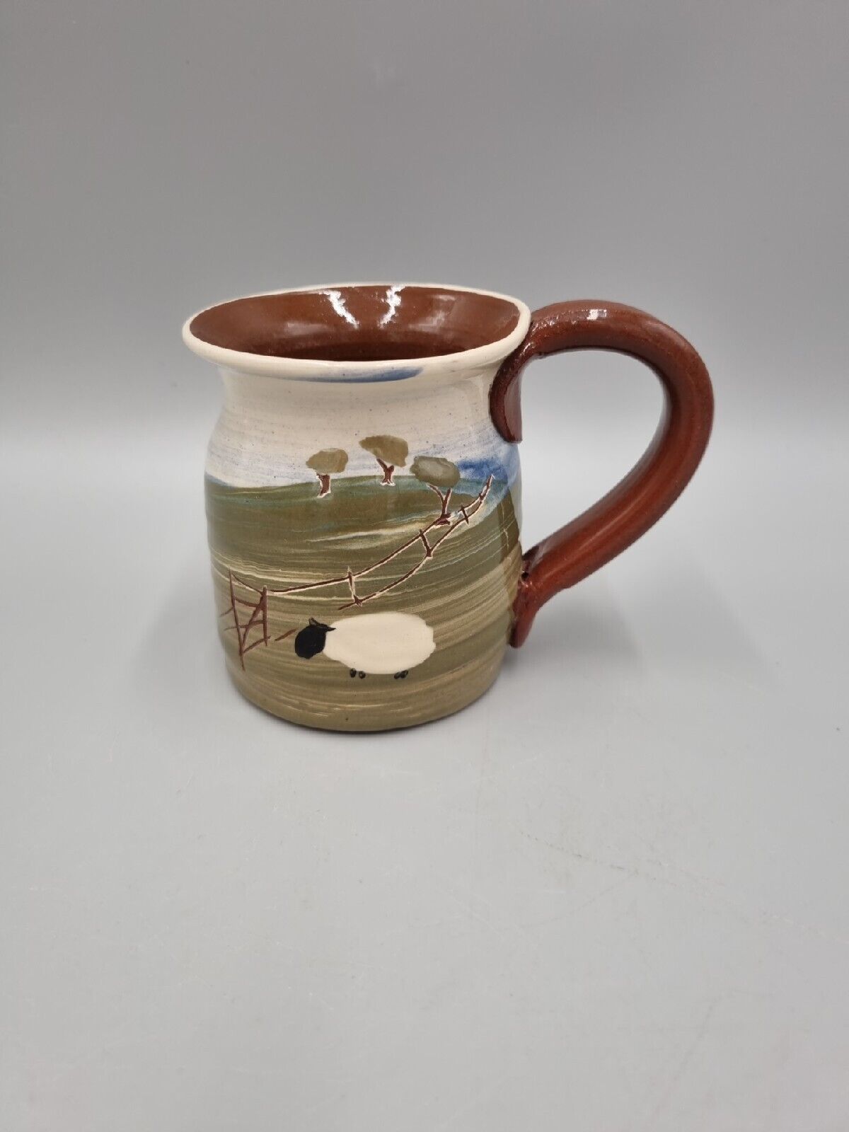 A Studio, Abbot Pottery, Caroline Smith, Mug, Devon, Landscape & Sheep