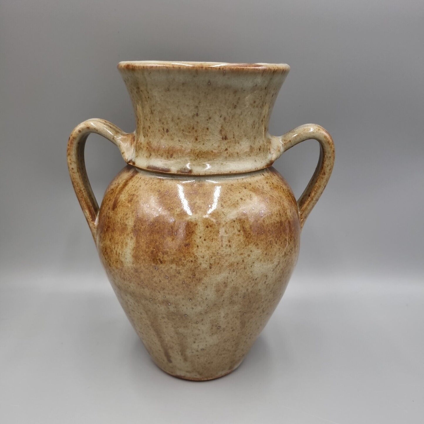 A Twin Handled Vintage, The Friars Studio Pottery, Aylesford, Amphora, Vase.