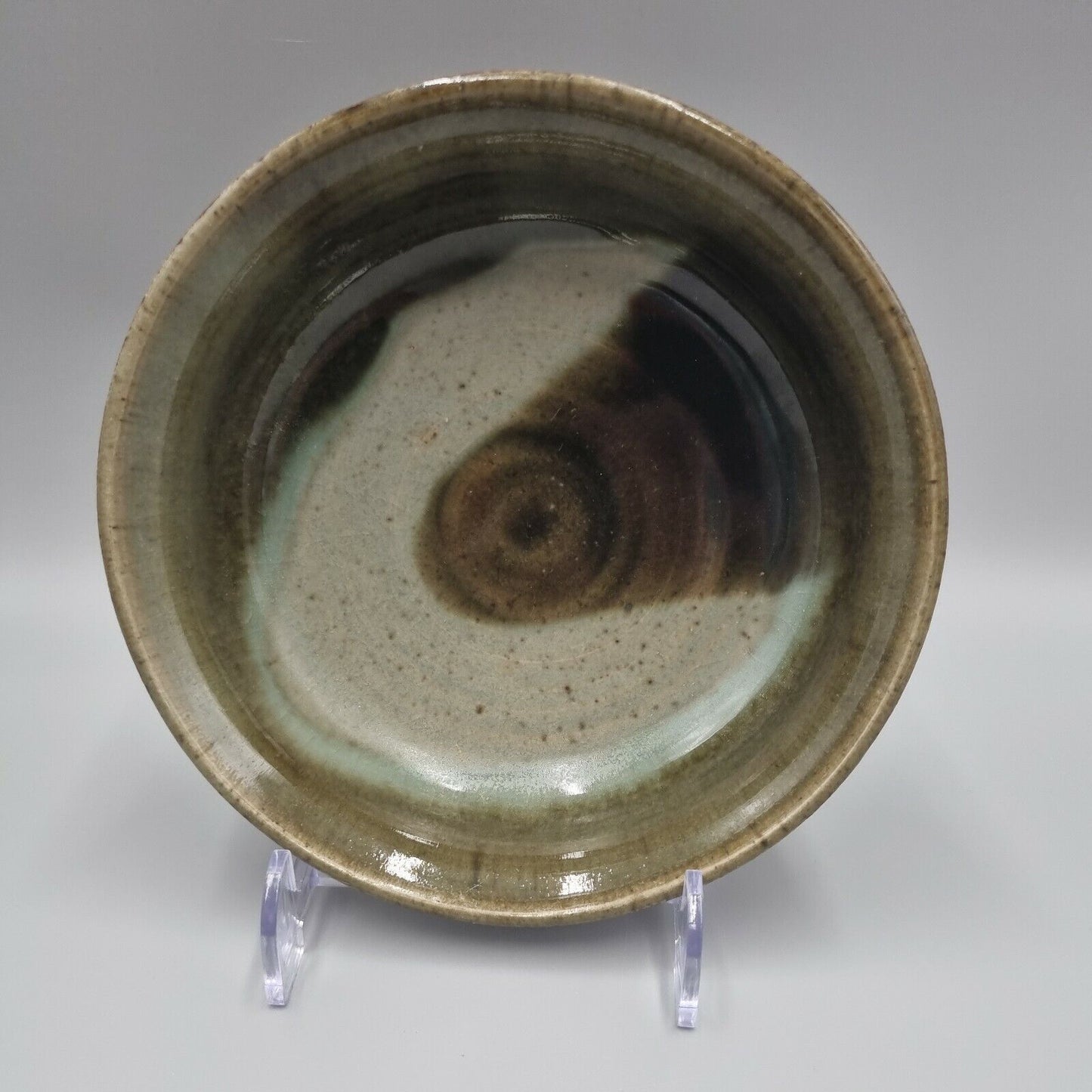 A Pair Of Studio Pottery Bowls, Decorated.