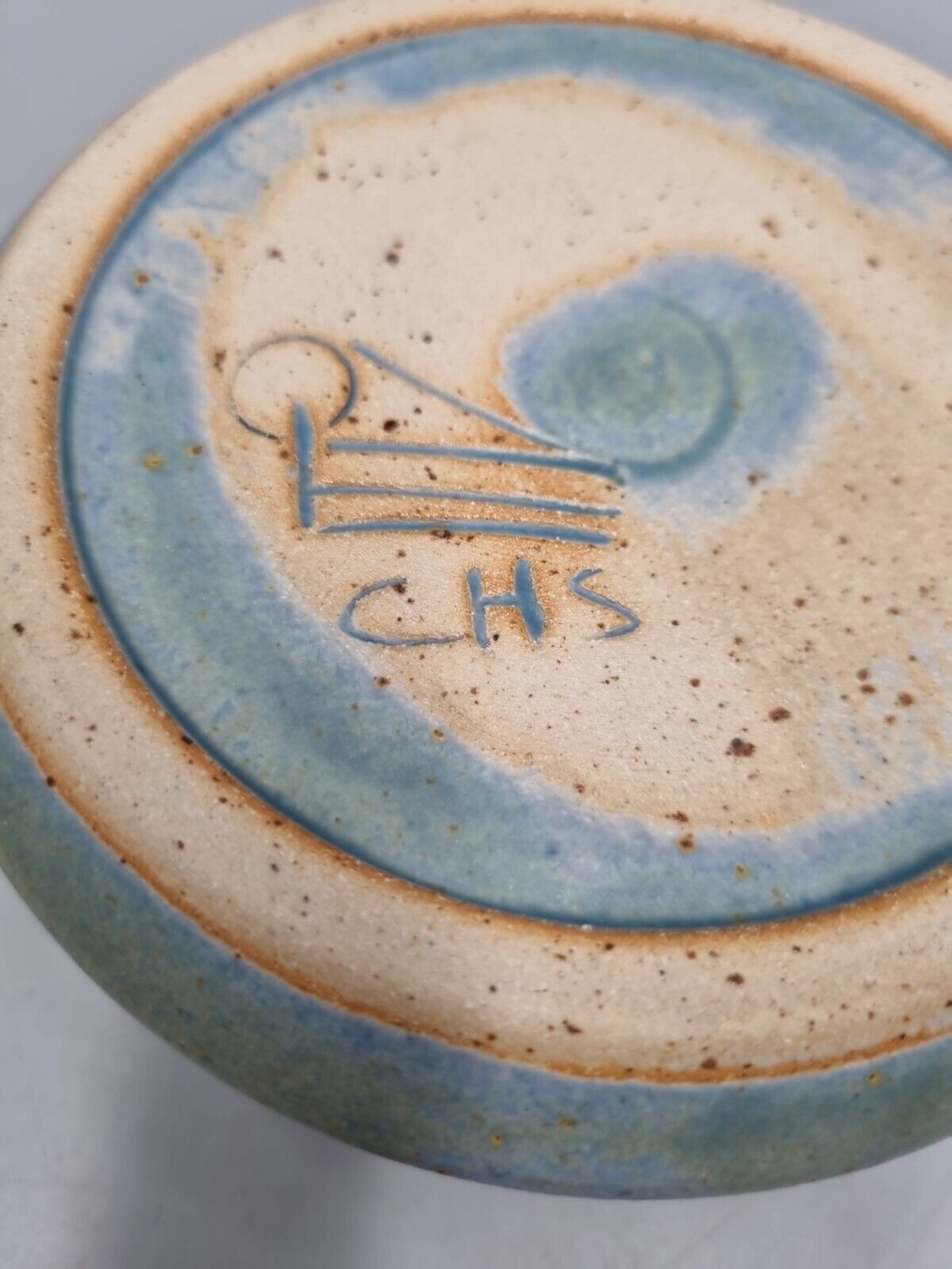 A Vintage Studio Pottery Ash-tray By The Cyprus Handicraft Service , CHS.