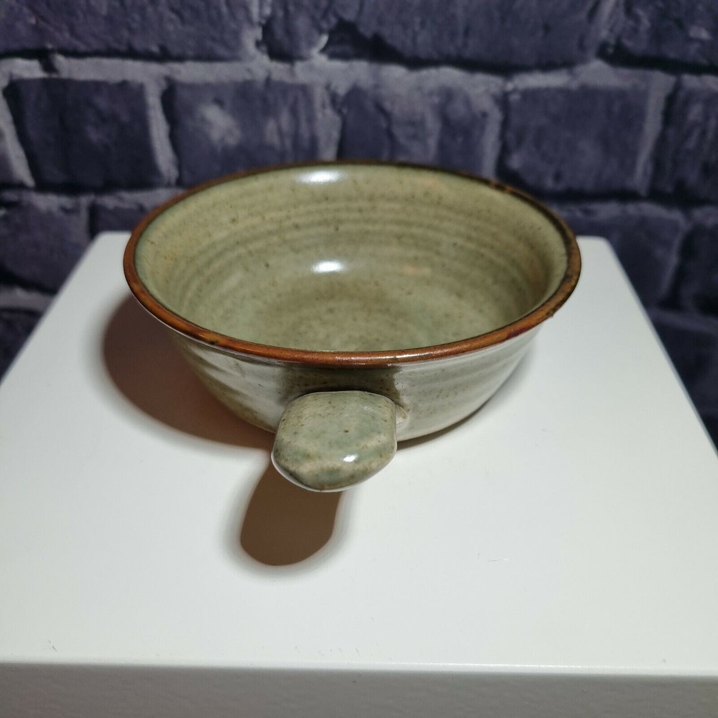 Gordon Plahn of Langton Studio Pottery Small Handled Stoneware Bowl, VGC.