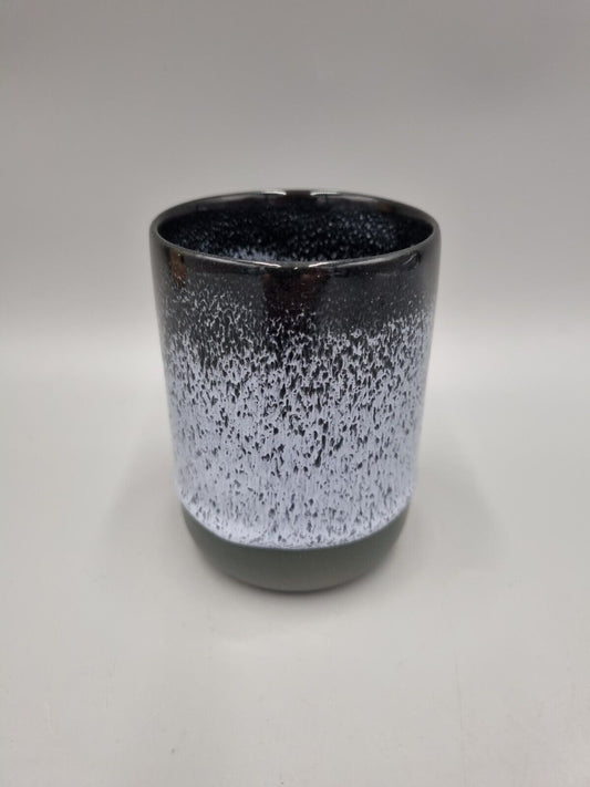 A Studio Arhoj, Denmark, Handmade Ceramic Beaker, 'Static' Decor, Slurp Cup.