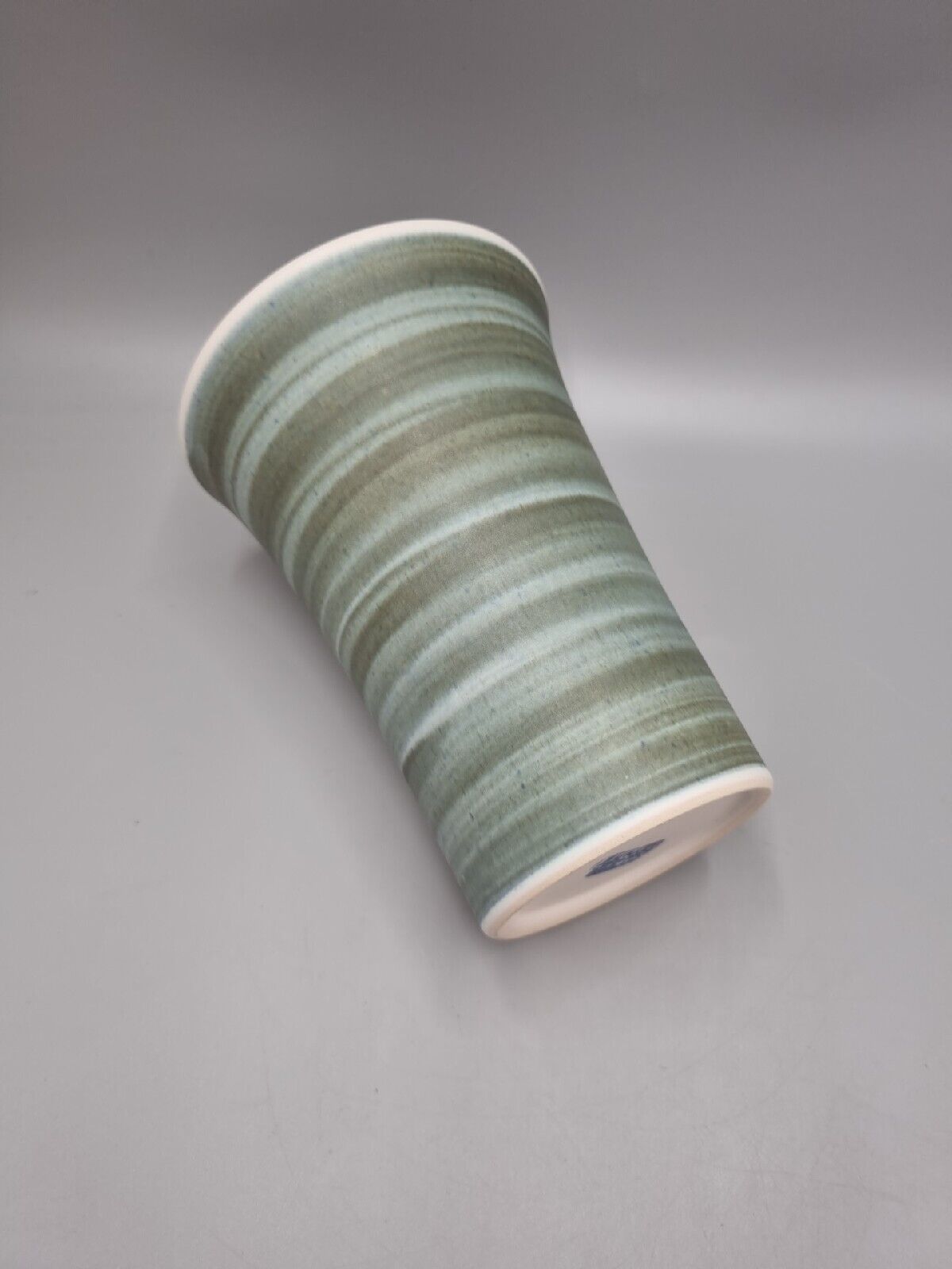 A Vintage Studio Pottery Ceramic Trumpet Vase From Surrey Ceramics.