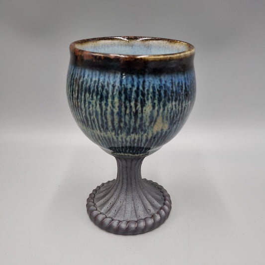 A Shepherds Well Studio Pottery Goblet by Simon Eeles, Stamped to Base.