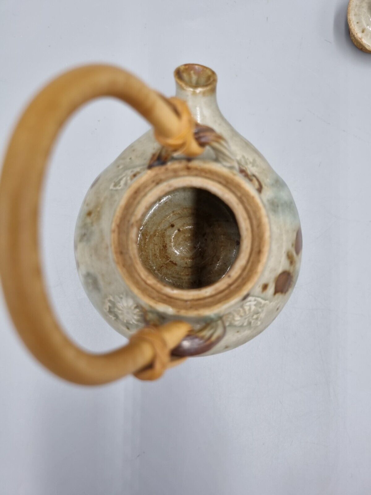 A Miniature Studio Pottery Tea Pot By Eileen Stevens.