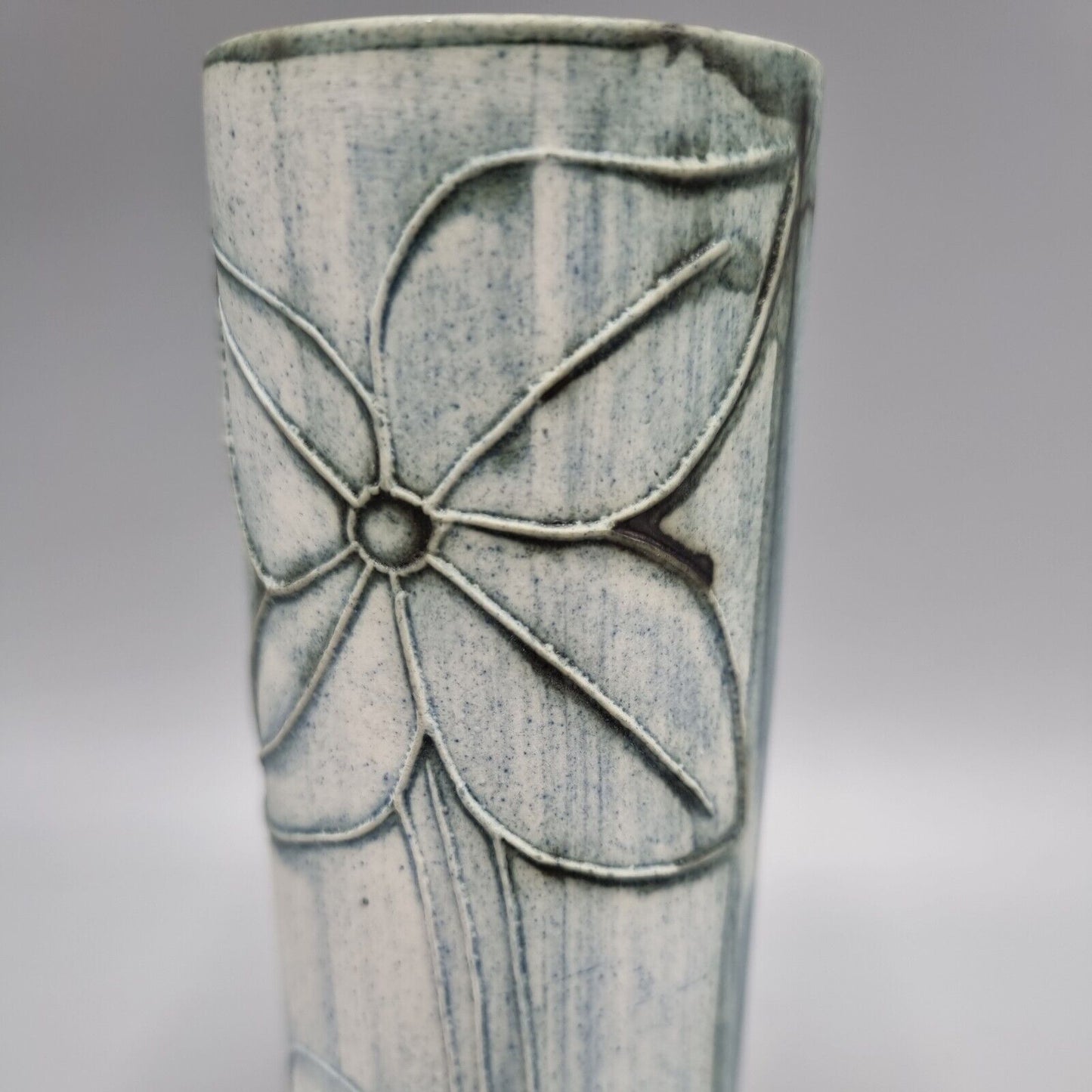 A Carn Studio Pottery Vase - John Beusmans, Short Cylinder Form. VGC.