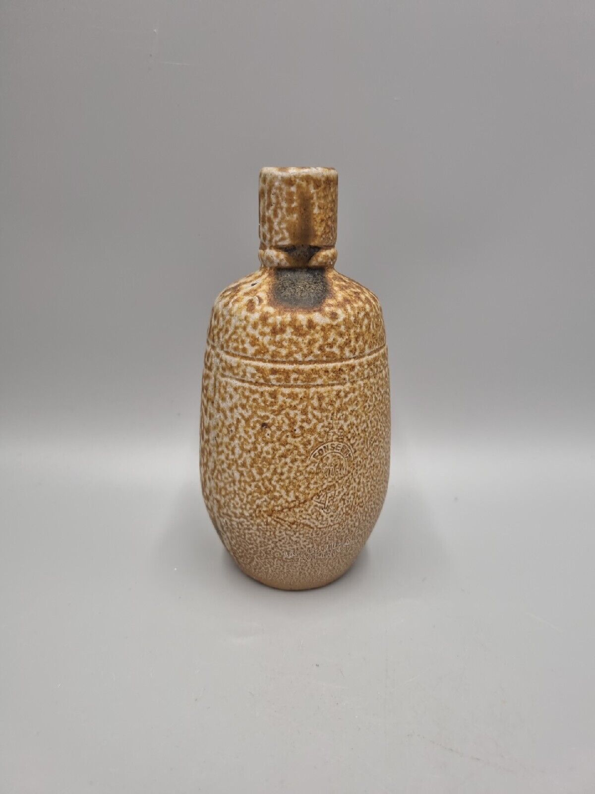 A Campos Filhos Aveiro Bottle / Vase Portugal Salt Glaze Stoneware Pottery