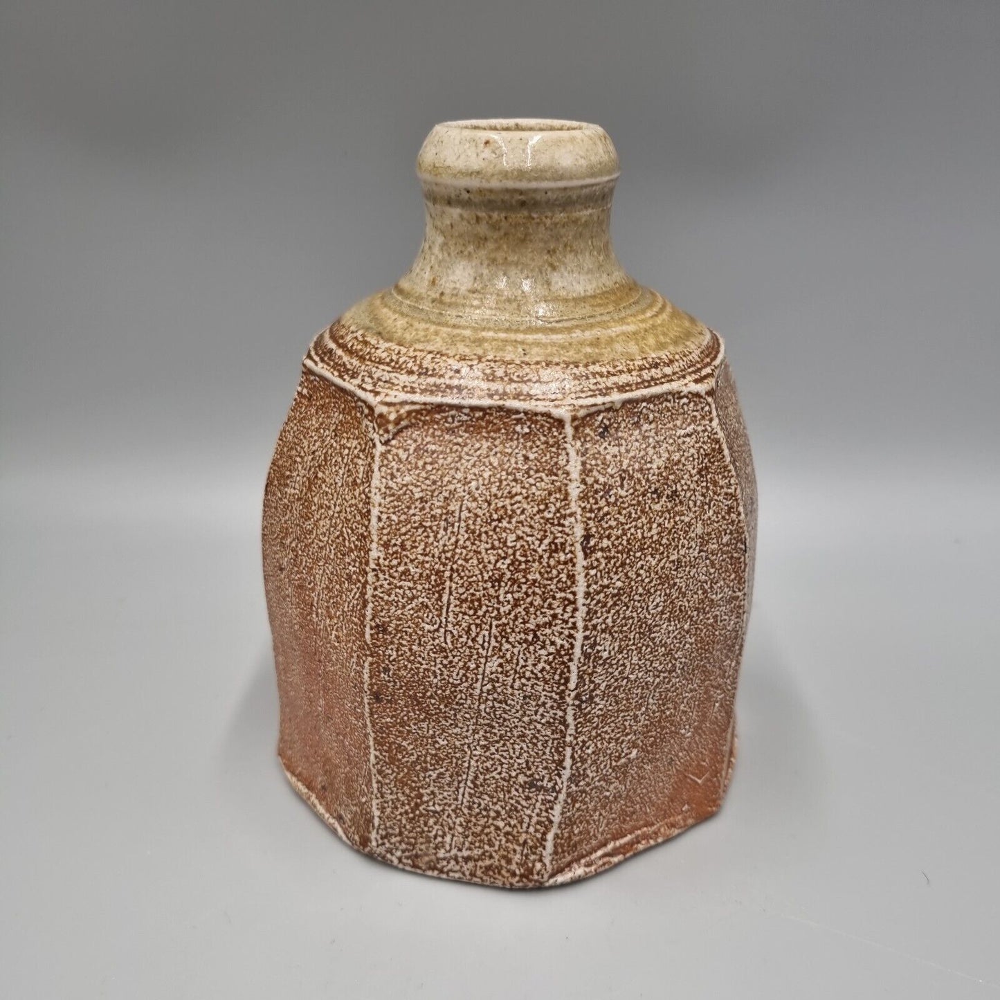 A Studio Pottery Carved Bottle Vase / Vessel By Micki Schloessingk.