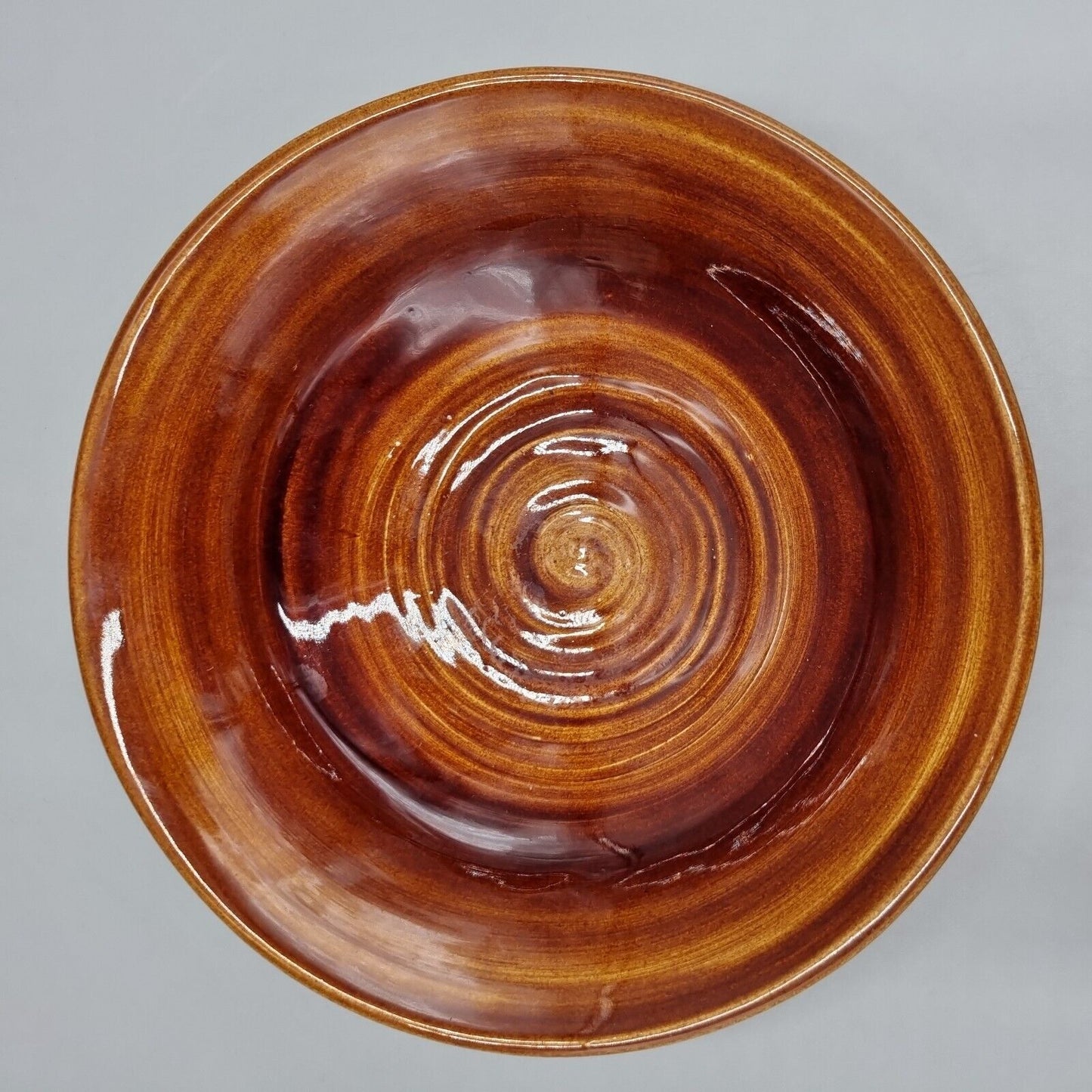 A Vintage Studio Pottery Footed Bowl From Bristow Pottery, Impressed surface.