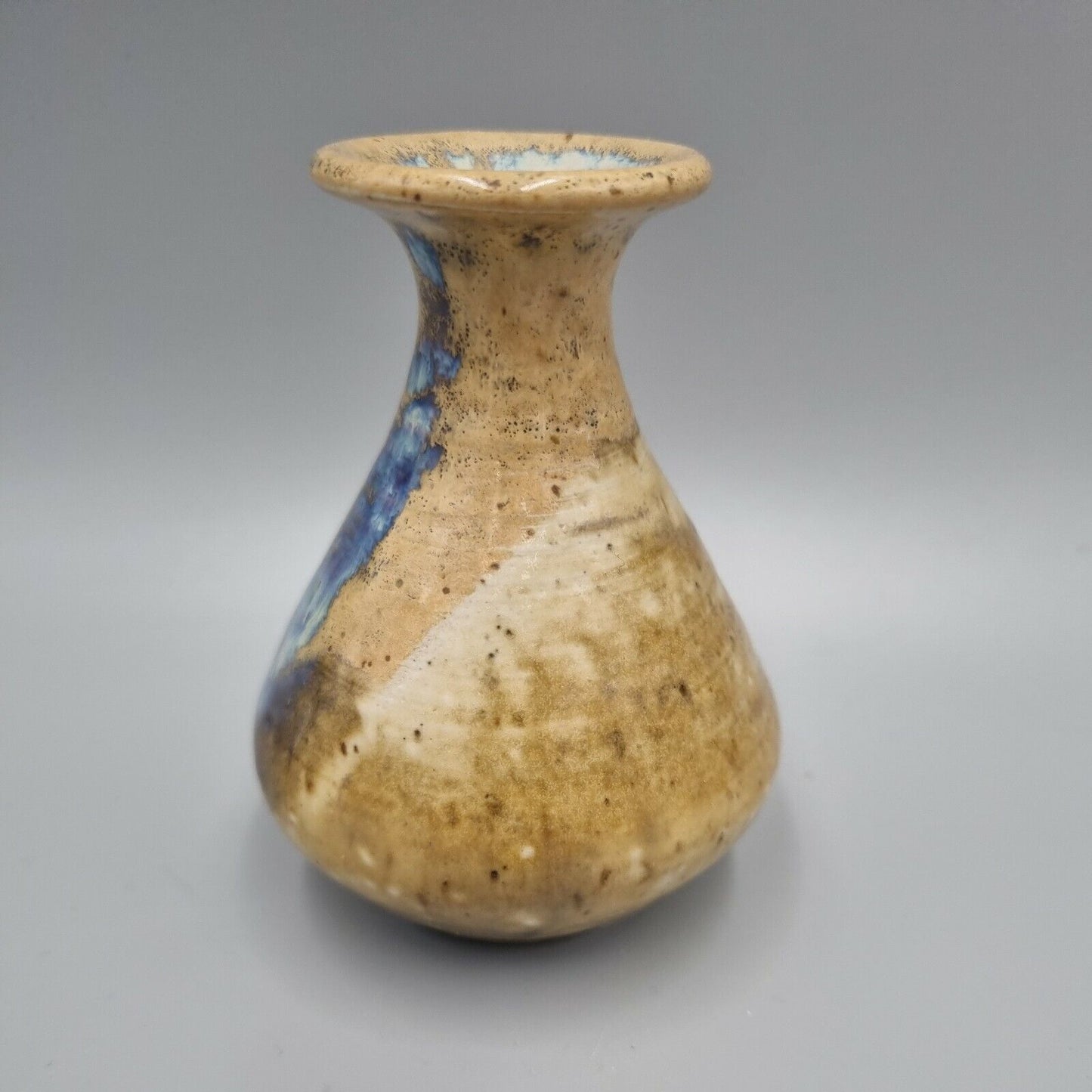 A Small Studio Pottery Footed Posy / Bud Vase, Incised to Base, VGC.