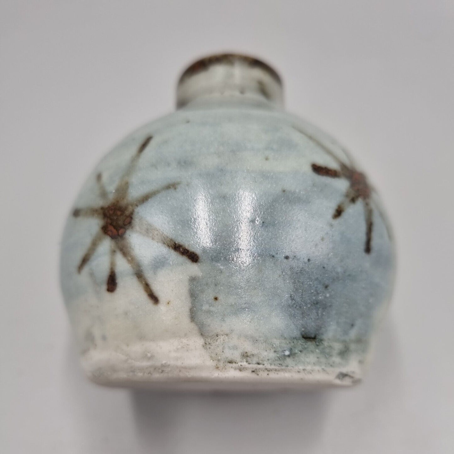 A St Ives Leach Pottery Studio Bud / Posy Vase With Star Decoration.