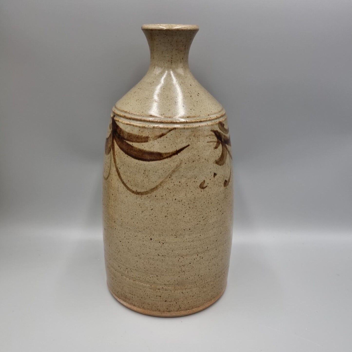 A Vintage Large Russell Collins Studio Pottery Bottle Vase, VGC, Restoration.