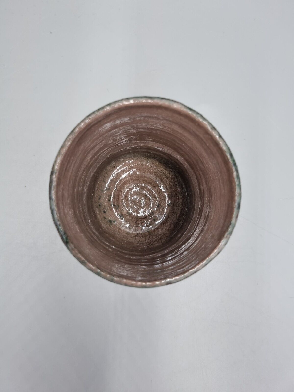 A Studio Pottery Tea Bowl, Yunomi, Beaker, Incised Signature To Base.