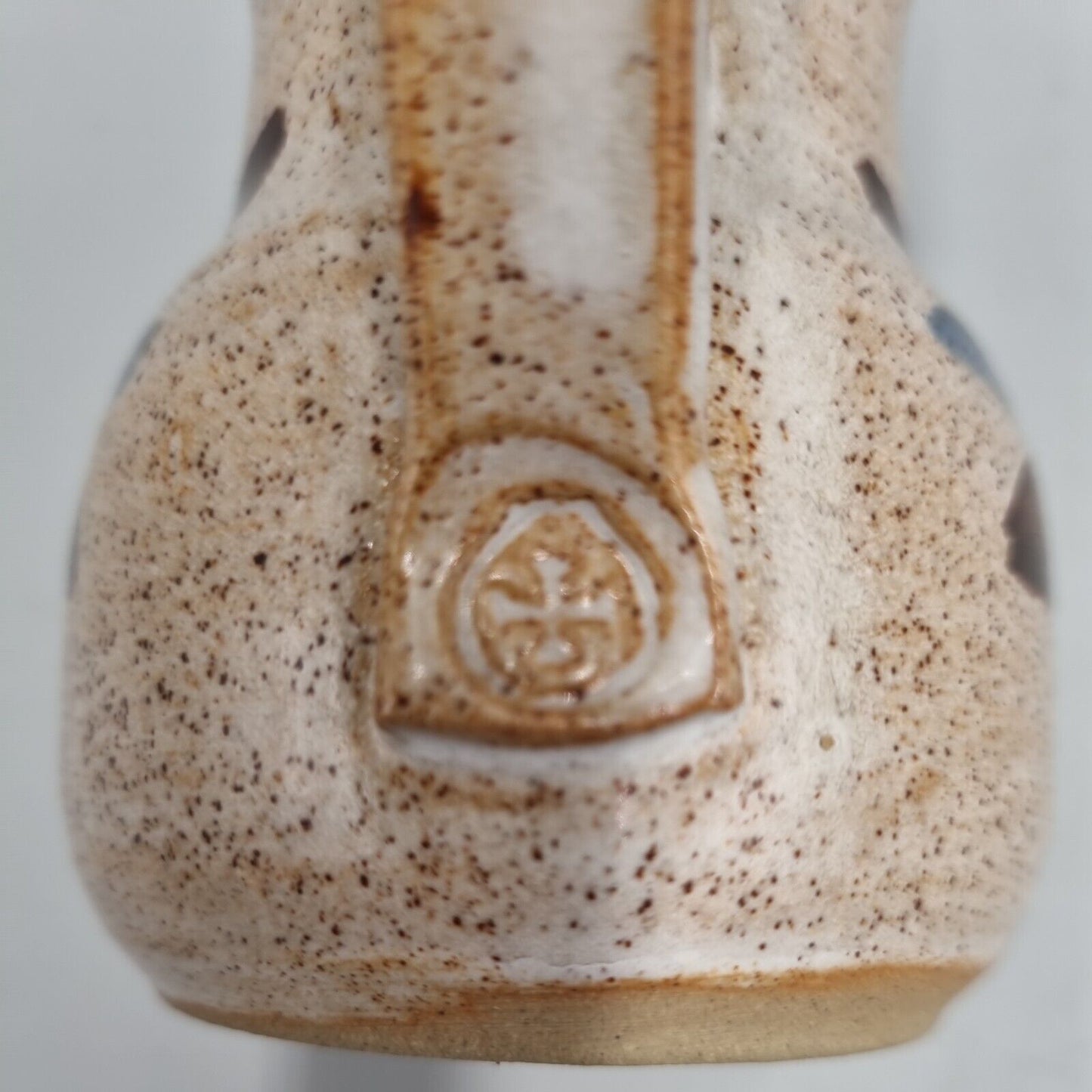 A small studio Pottery Milk Jug With Cross Mark, John Bedding?